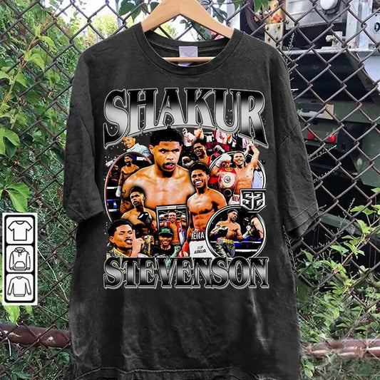 Vintage 90s Graphic Style Shakur Stevenson T-shirt - Shakur Stevenson Tee - American Professional Boxer Tee For Man and Woman Unisex shirt, Gift For Fan