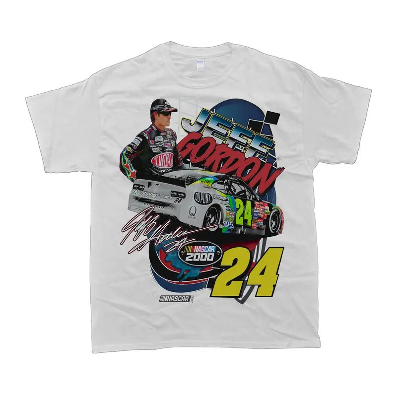 Vintage 90s Jeff Racing T-Shirt, Y2k Nascar Vintage Graphic Style Shirt, Retro Racing Graphic Tee, Unisex Race Shirt, Race Gift