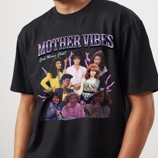 Vintage 90s Mom Vibes T-Shirt, Retro Funny Mom Sweatshirt, Mom Life Hoodie, Mother's Day Gift Shirt, Cool Mom Shirt