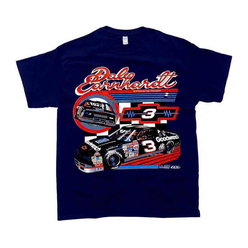 Vintage 90s NASCAR Dale Earnhardt Sr T-Shirt, Dale Earnhardt Shirt, For Women And Men, Men's Tshirt, Men's Clothes Casual Crewneck