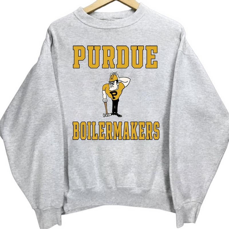 Vintage 90s Purdue University Boilermakers Unisex T-shirts Hoodie Sweatshirt | DripVista.com