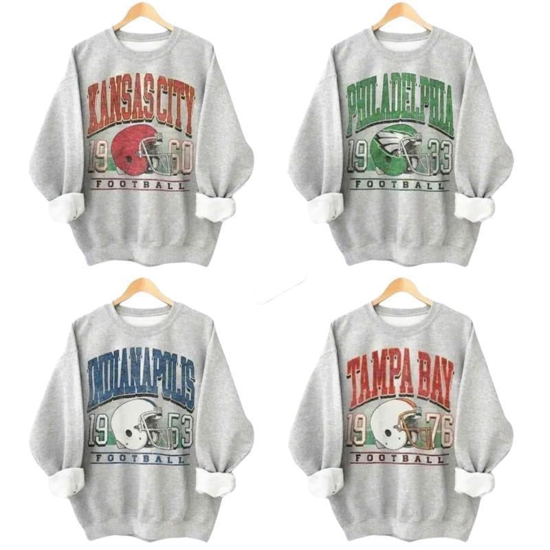 Vintage 90s Spiky hair fighters Teams Spiky hair fighters Ash Grey Sweatshirt, Retro 90s Game Day Crewneck for Men &...