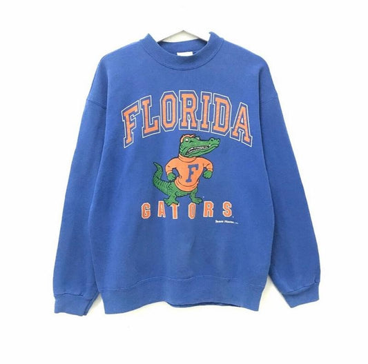 Vintage 90s University of Florida Gators Sweatshirt, Florida Gators Sweatshirt, Florida Fan Tee Long Sleeve Menswear Sweaters Casual