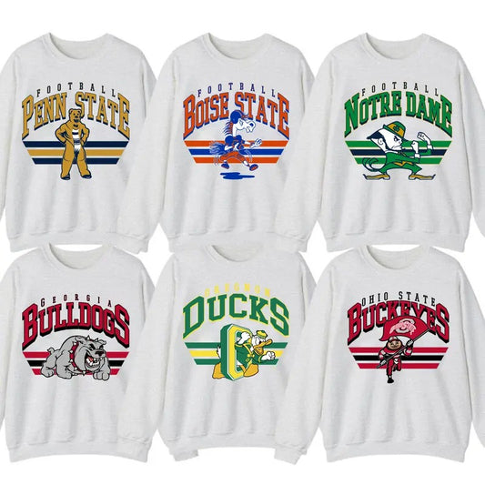 Vintage All Teams Football Style Sweatshirt, Gift For Football Unisex Sweatshirtstyle{n002}2