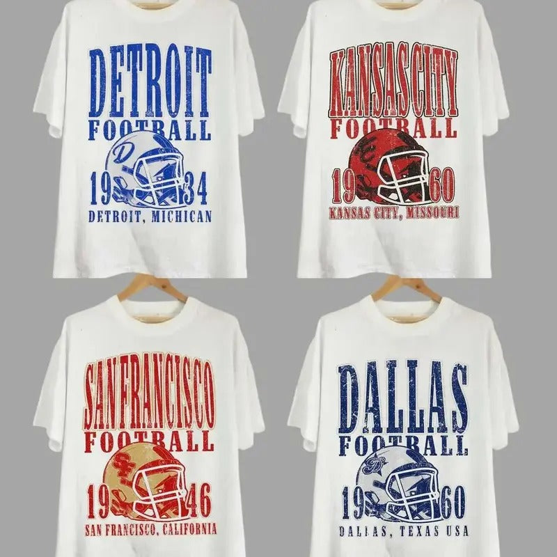 Vintage All Teams Football Unisex T-shirt Sport For Men For Women Hoodie, Sweatshirt | DripVista.com