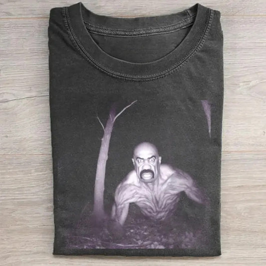 Vintage Angry Steve Harvey In The Woods Graphic Tee - Funny TV Show Graphic Tee for Men - Menswear, Top