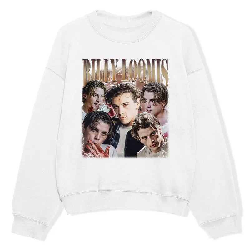 Vintage Billy Loomis Tshirt, Rock Style Bootleg Tee, Movie Character Tee, Horror Movie Tee, Scary Movie Shirt