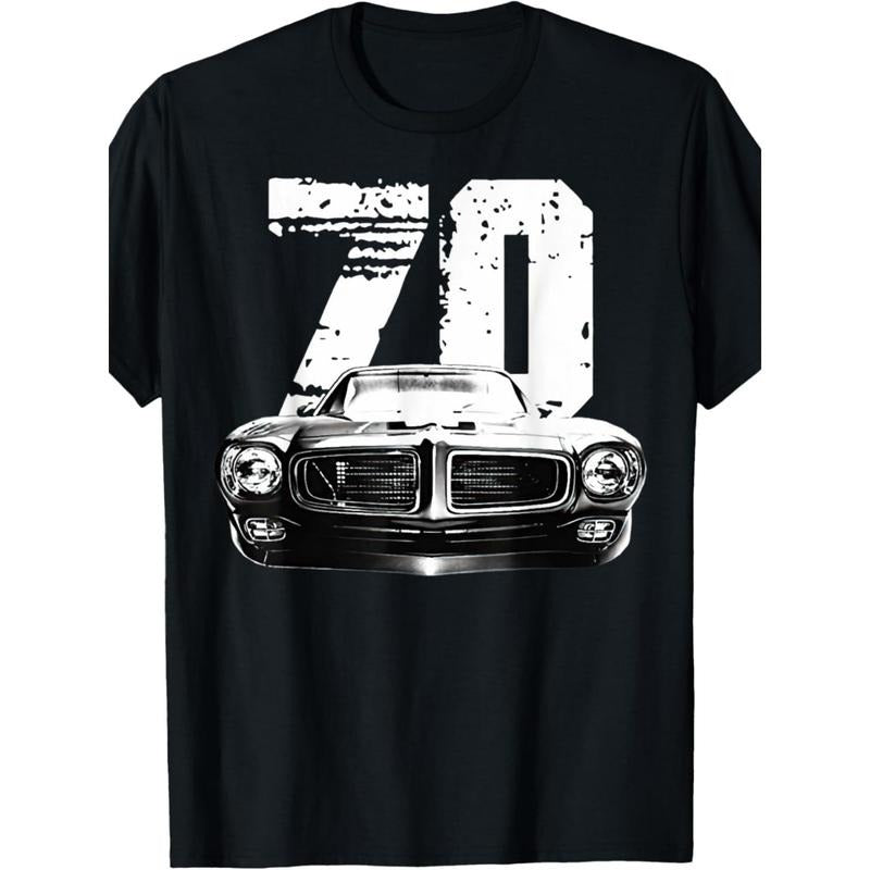 Vintage Black Car Muscle Car 70 Classic T-shirt -100% cotton 220g made in usa Hoodie, Sweatshirt | DripVista.com