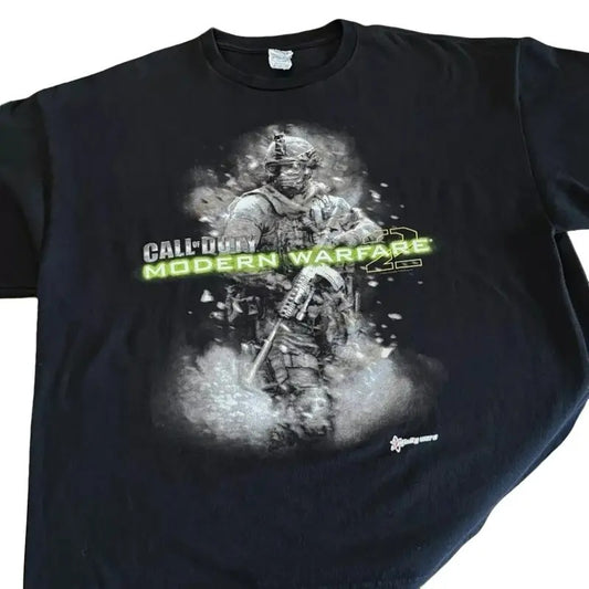 Vintage Call Of Duty Modern Warfare 2 Shirt all size all color Cotton Menswear T-Shirt Top