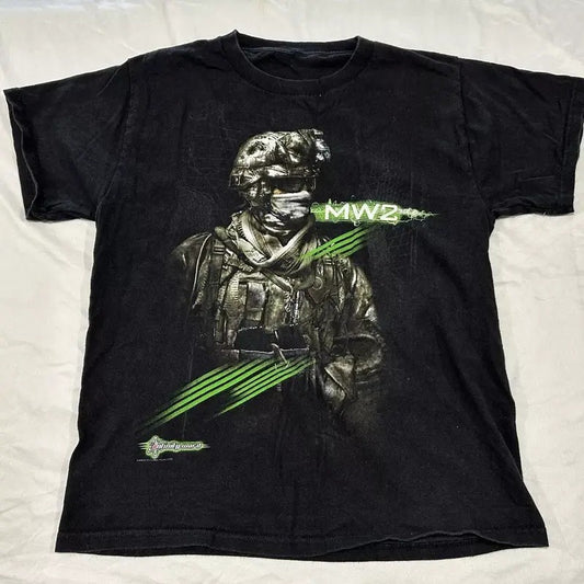 Vintage Call Of Duty Modern Warfare 2 Video Game T Shirt Modern Warfare 2 MW2 2010 Shirt Infinity Wars tee