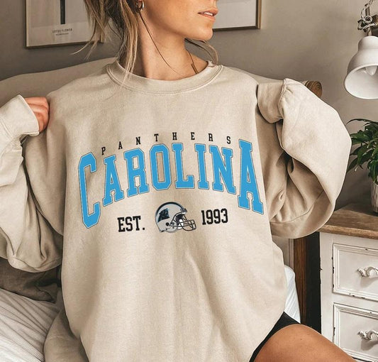 Vintage Carolina Football Sweatshirt, Vintage Style Arizona Football Crewneck, America Football Sweatshirt, Arizona Sweatshirt, Football Fan