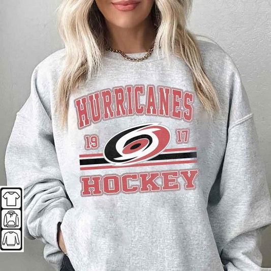 Vintage Carolina Hurricanes Sweatshirt, Hurricanes Sweatshirt, Carolina Hockey Sweatshirt