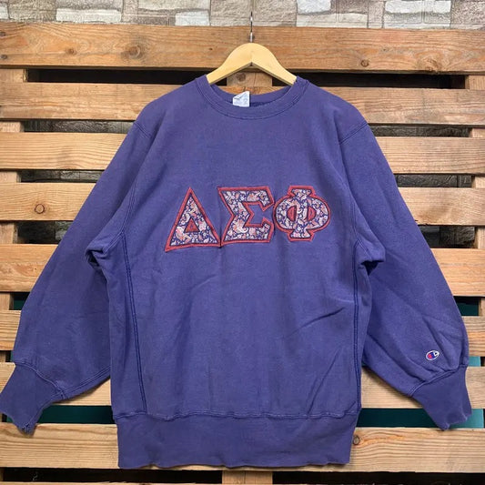 Vintage Champion Reverse Weave Alpha Phi Sweatshirt Champion Crewneck Jumper Champion Reverse Weave Pullover Sweater Alpha Phi Embroidery