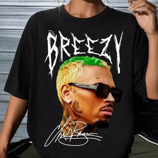 Vintage Chriis Br0wn Concert Tshirt Top Womenswear