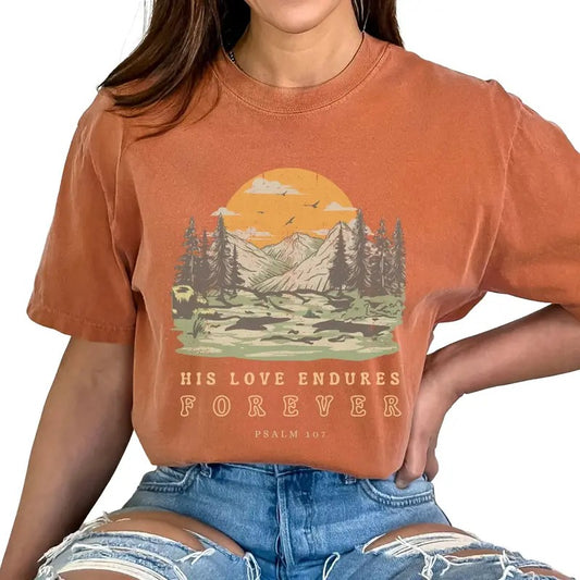 Vintage Christian Faith Shirt for Women Comfort Colors Tshirt, Jesus Tee, Retro Bible Verse Shirt, Religious Clothing Gift Minimalist Casual Top
