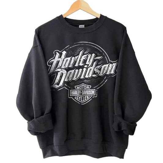 Vintage Classic Motorcycles  Harley Davidson Motorcycles Sweatshirt T-Shirt, Electric Vintage 90s Graphic Style, Gifts for Men Women Casual Top Unisex