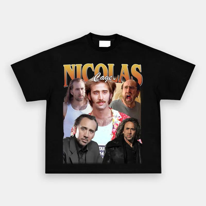 Vintage College Johnny Manziel Graphic Tee,Limited Nicolas Cage Vintage Shirt Gift for Woman anda Man t shirt