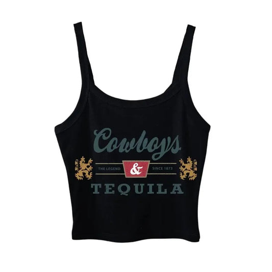 Vintage Crop Tank, Country Cowgirl Shirt, Western Crop Top, Rodeo T shirt, Country Music Top, Cowgirl Topstyle{n002}2