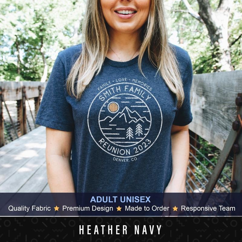 Vintage Custom Family Reunion Shirt Vacation Personalized Shirt Family Camping Tee Family Reunion T-shirt Personalized Camping Shirt
