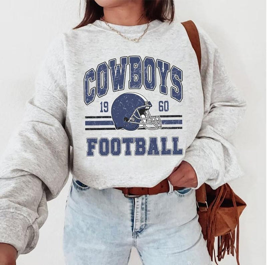Vintage Dallas Football SweatShirt, Vintage Style Dallas Football SweatShirt, Football SweatShirt, Dallas SweatShirt