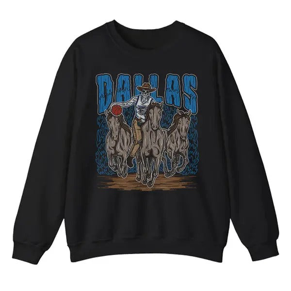 Vintage Dallas Sweatshirt Sweater Dallas 1980, Mavericks Sweatshirt