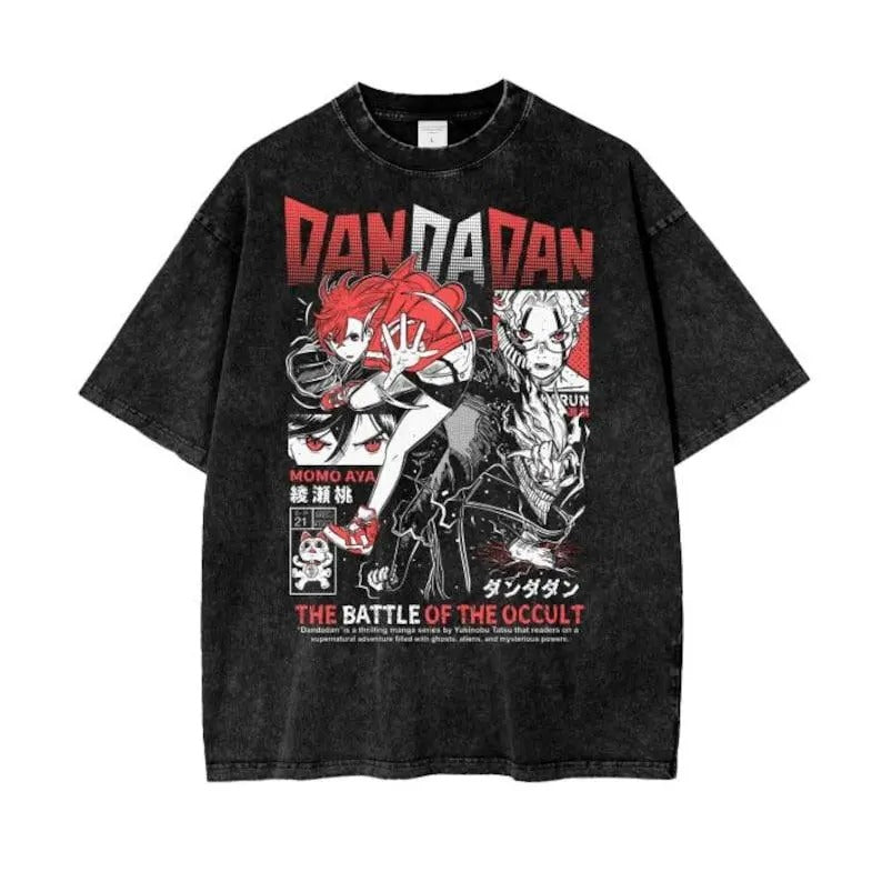 Vintage Dyenomite Mineral Wash Dandadan Shirt, Anime Wash Shirt Classic Cotton Hoodie, Sweatshirt | DripVista.com