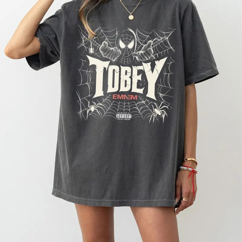 Vintage Emi.nem Shirt Tobey Spider-Verse T-shirt The Death Of Slim Shady Sweatshirt Tobey TDOSS Hoodie Gift For Fans Men Women