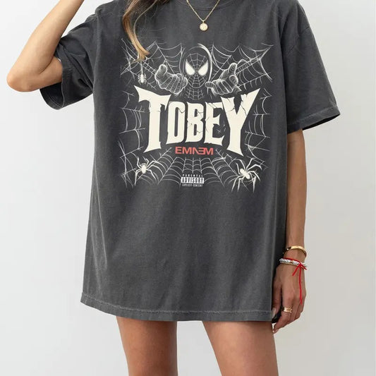 Vintage Emi.nem Shirt Tobey Spider-Verse T-shirt The Death Of Slim Shady Sweatshirt Tobey TDOSS Hoodie Gift For Fans Men Women