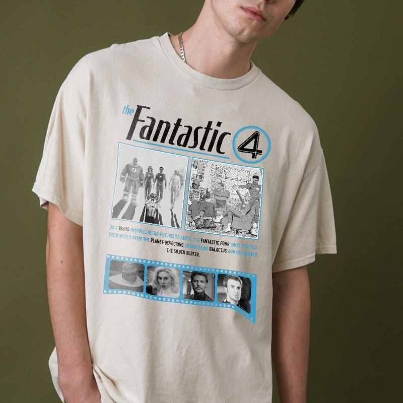 Vintage Fantastic Four Shirt, Fantastic Four First Steps Sweatshirt, Mar Superhero, Reed Richards Tee, Johnny Storm
