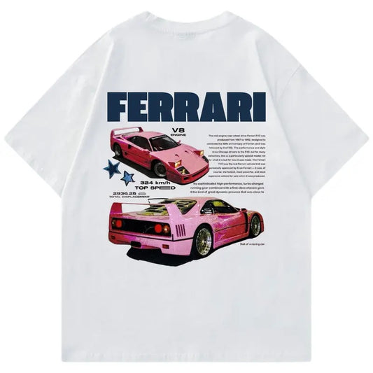 Vintage Ferrarii F40 t-shirt, Unisex, Supercar T-Shirt, Car Enthusiast Shirt, Car Clothing