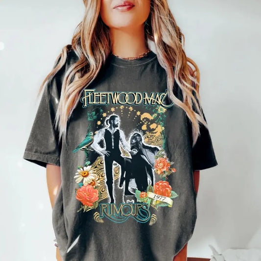 Vintage Fleetwood Mac Rumours Shirt Sweatshirt Hoodie,  Music Rock Band Shirt, Retro Music Shirt, Rock Music Lovers Gift Shirt