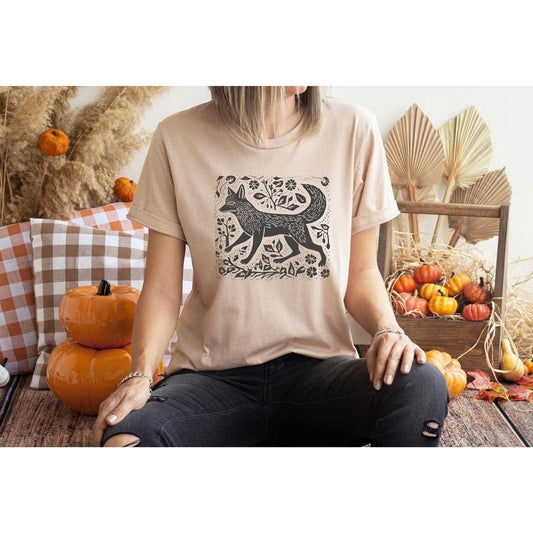Vintage Folklore Fox T Shirt Hoodie Sweater Aesthetic Shirt Wildlife Tee Forest Animal Shirt Animal Lover Gift Gift For Fox Lovers Cute Animal Shirt