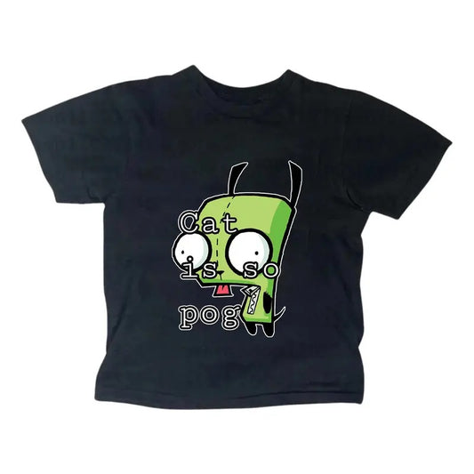 Vintage GIR Baby Tee, Gothic Emo Girl Top, Y2k Top Women Streetwear, Scene Clothing 2000s, Gift For Her