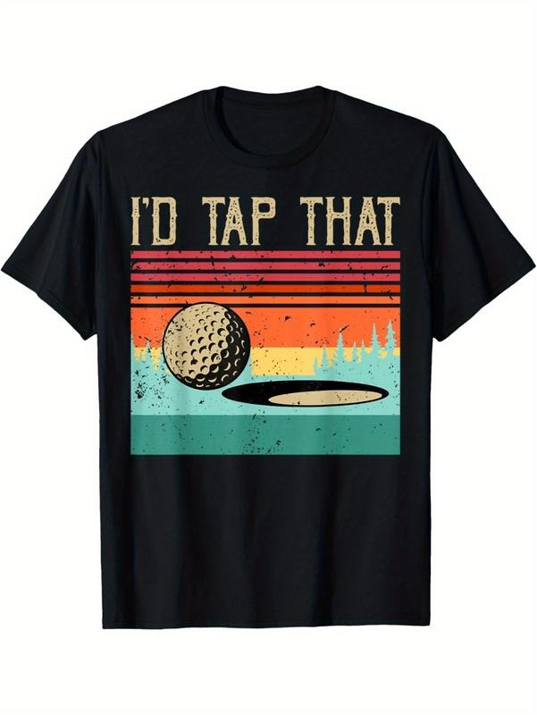 Vintage Golfer Retro Sunet Golf Swoosh'Jumpman Tap That Funny Golf T-Shirt Perfect Blend FOG Comfort Style Durability for Daily Wear Gift for Men Women Dad Mom Friends Graphic Streetwear