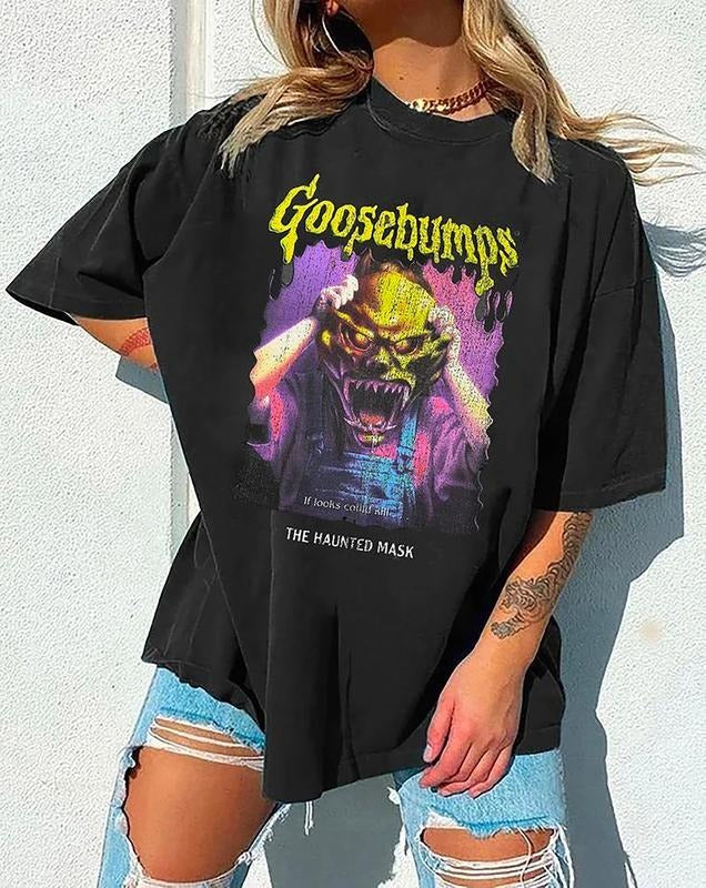 Vintage Goosebump Shirt, Retro Halloween Sweatshirt, 90s Halloween Shirt, Spooky Season Sweater, Spookydoodles Shirt,...