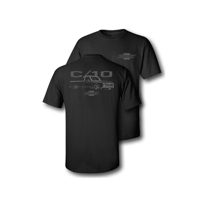 Vintage Graphic Tee Chevy C10 Legend Men's Cotton Tee Old School Chevy Tee Gift for Him Truck Shirt Classic Chevy Truck Casual Menswear Streetwear Tshirt Tops Biker Trouser Jeans Dress Shortsleeve Tropical  Crewneck Neck Graphic Streetwear T-shirt