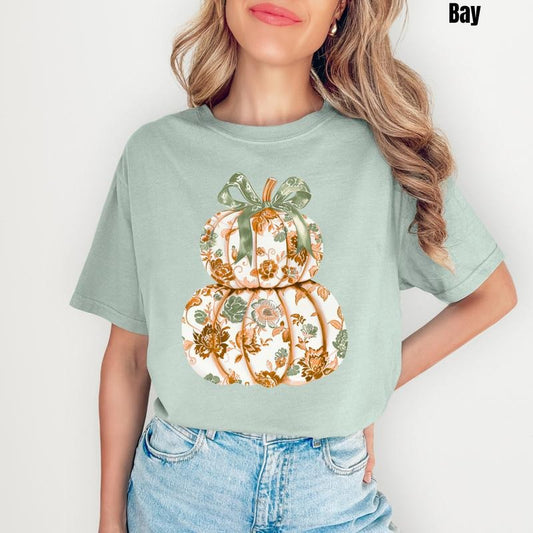 Vintage Green Pumpkins Comfort Colors T-Shirt 'NLB'
