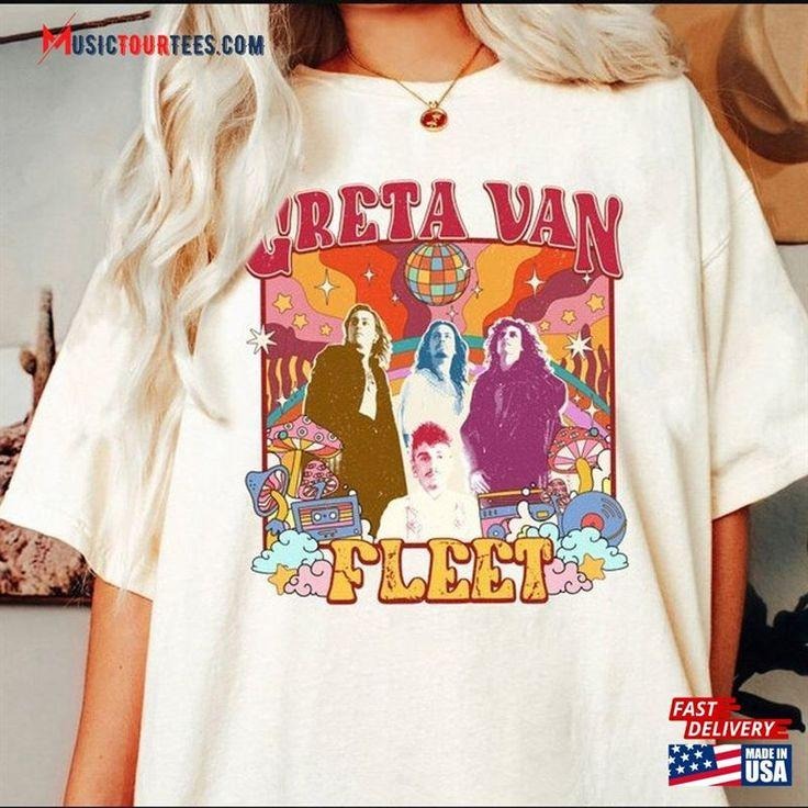Vintage Greta V Fleet Shirt Women Music Concert Graphic Tee T-Shirt Hoodie, Sweatshirt | DripVista.com