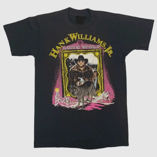 Vintage Hank Williams JR. "Lone Wolf" T-Shirt