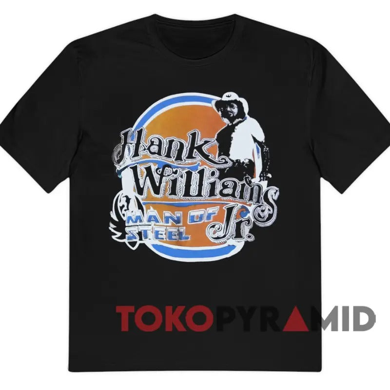 Vintage Hank Williams Jr. Man Of Steel Shirt