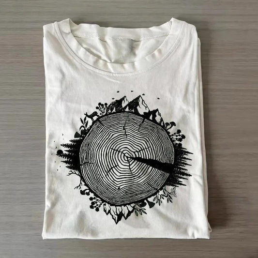 Vintage Hiking Lord of The Rings Graphic Tee - The Lord of The Rings Movie Shirt - Middle Earth - JRR Tolkien - Fantasy Ring - The Hobbits Menswear Top