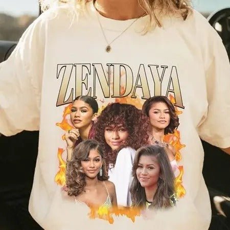 Vintage Homage Zendaya T-Shirt | Retro Zendaya Bootleg Tee | Euphoria Movie Shirt | Dune Shirt | Chani Dune Shirt