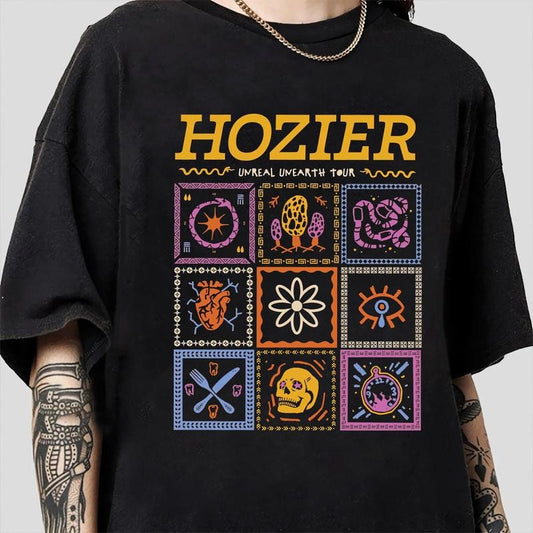 Vintage Hozier Unreal Unearth Tour T-Shirt, Sirius Black Vintage T-Shirt, Hozier Fan Gift, Hozier , Hozier T-Shirt, Sirius Black T-Shirt