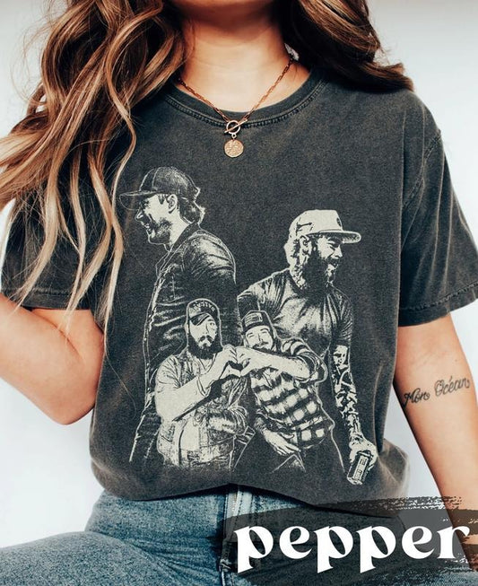 Vintage I Had Some Help shirt, Country Music shirt, Post Wallen shirt It takes two to break a heart in two shirt, Morgan Merch