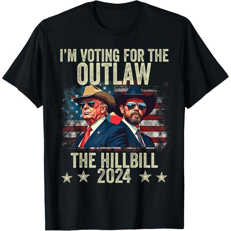 Vintage I'm Voting For The Outlaw And The Hillbilly 2024 T-Shirt made in usa Hoodie, Sweatshirt | DripVista.com