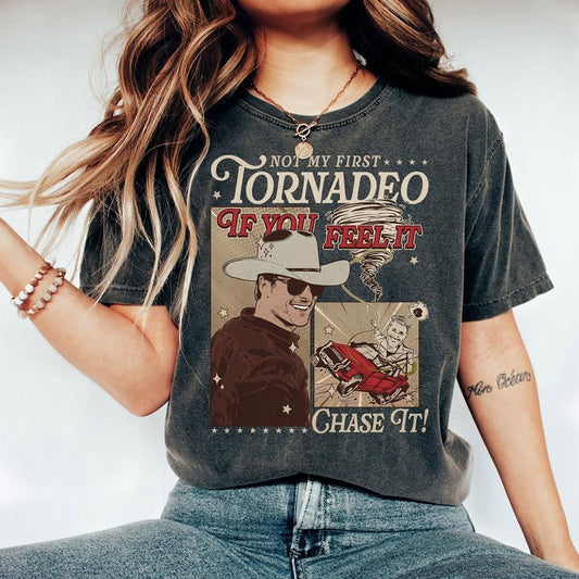 Vintage If You Feel It Chase It Shirt, Twisters Shirt, Glen Powell Shirt, Twiters Shirt, Tyler Owens Shirt, Vintage Graphic Tee