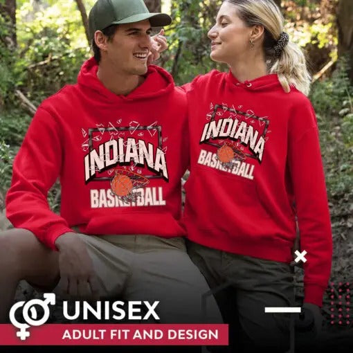 Vintage Indiana Basketball Sweatshirt, IU Hoodie, Indiana Hoosiers Shirt Gifts For NCAA Fans