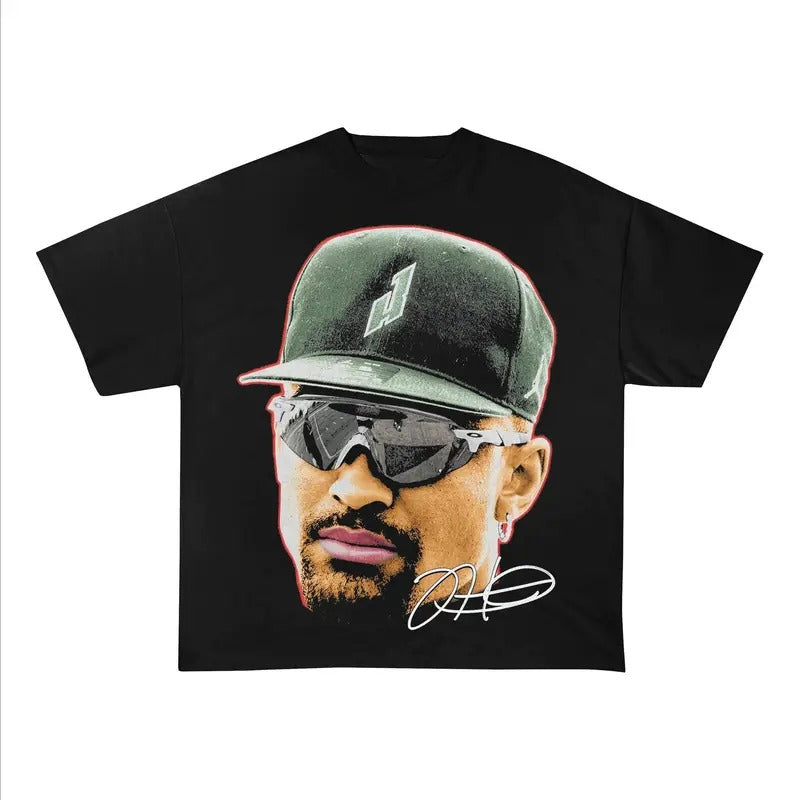 Vintage Jalen Hurts Shirt - Football T Shirt Custom Vintage Design 90s Graphic Tee Unisex Bootleg Retro Gift Football Team