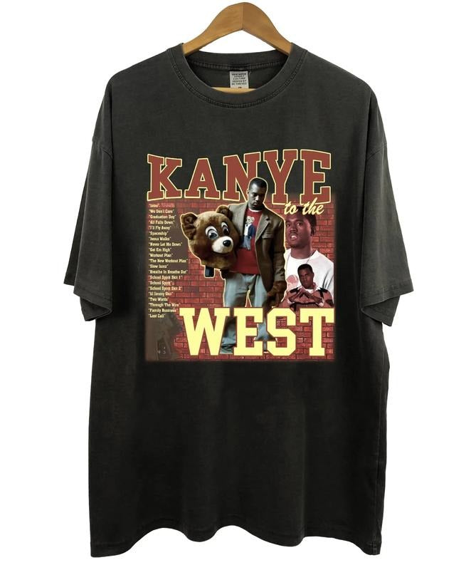 Vintage Kan-ye Westt College Dropout Tee, Reaper Kan-ye Tour Shirt Hoodie, Sweatshirt | DripVista.com