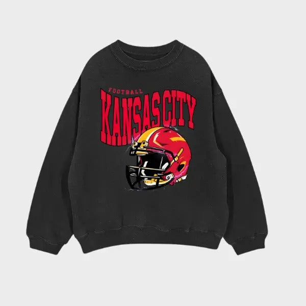 Vintage Kansas City Sweatshirt T-Shirt Hoodie for Men Gunpla brand Women, Spiky hair fighters Fan Tee, | DripVista.com